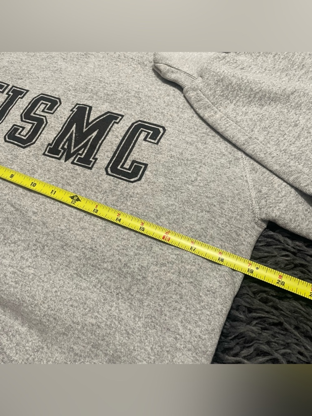 Vintage 80s USMC Grey Made In USA Crewneck Sweatshirt Size Medium - Picture 5 of 6